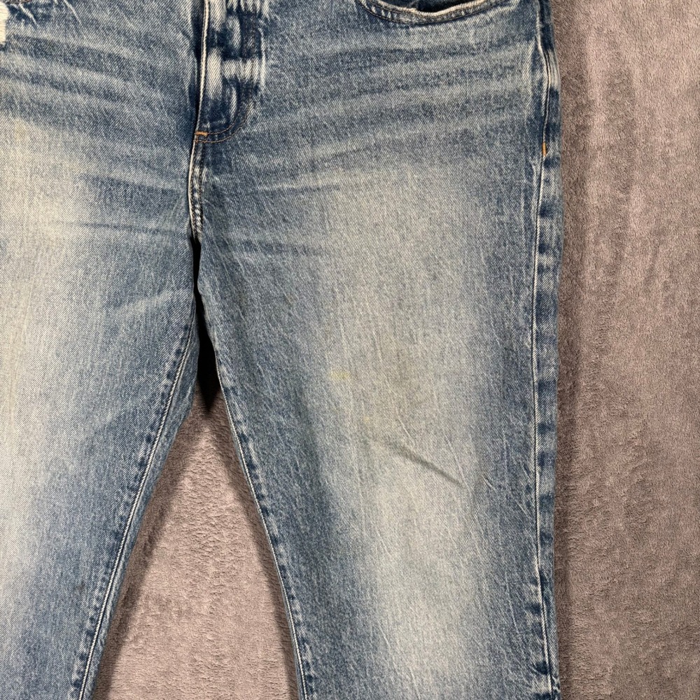 Lucky Brand Easy Rider Mid Rise Boot Jeans Women Fit 35x31 Light Wash Distressed - Picture 12 of 16